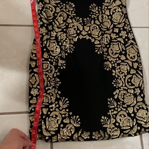 Mini black/gold embellished Jovani dress - Picture 12 of 12